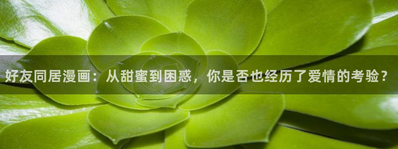 韩漫腐漫推荐：好友同居漫画：从甜蜜到困惑，你是否也经历了爱情的考验？